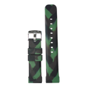 22mm Green Camo Reversible Strap Deep Blue Logo On Buckle