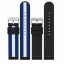 22mm Nylon/silicon Reversible Strap