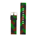 22mm Straight End Camoflauge Strap Dark Green