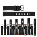 24mm Black Soft Silicon Strap 24/22 8 Colors