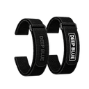 Deep Blue 22mm 2 Pc Velcro Logo Strap