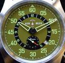 Air Blue Papa Praesto Pilot Watch Ss- Green Dial