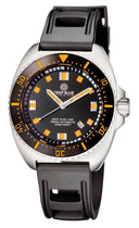 All New - Deep Star 1000 Swiss Automatic Strap– Diver Black/orange- Black/orange