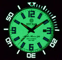 Alpha Marine 500 Tritium Tubes T-100 Swiss Automatic Black Dial - Bezel Lume Bgw9 - Leather Strap
