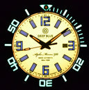 Alpha Marine 500 Tritium Tubes T-100 Swiss Automatic Orange Dial - Bezel Lume C3 - Strap