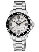 Alpha Marine 500 Tritium Tubes T-100 Swiss Automatic White Dial Bgw9 White / Blue - Bezel Lume Bgw9 - Bracelet
