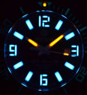Alpha Marine 500 Tritium Tubes T-100 Swiss Automatic White Dial Bgw9 White / Blue - Bezel Lume Bgw9 - Leather Strap