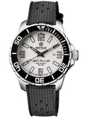 Alpha Marine 500 Tritium Tubes T-100 Swiss Automatic White Dial Bgw9 White / Blue - Bezel Lume Bgw9 - Natrual Rubber Strap