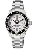 Alpha Marine 500 Tritium Tubes T-100 Swiss Automatic White Dial C3 White / Green - Bezel Lume C3 - Bracelet
