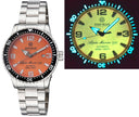 Alpha Marine Automatic Black Ceramic Bezel Full Lume Mango Dial Bracelet
