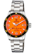 Alpha Marine Automatic Black Orange Ceramic Luminous Bezel Full Lume Orange Dial