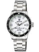 Alpha Marine Automatic Black White Ceramic Luminous Bezel Full Lume White– Dial