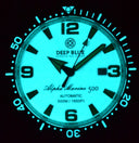 Alpha Marine Automatic Black White Ceramic Luminous Bezel Full Lume White Green Dial