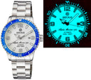 Alpha Marine Automatic Blue White Ceramic Luminous Bezel Full Lume White Dial