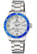 Alpha Marine Automatic Blue White Ceramic Luminous Bezel Full Lume White Dial