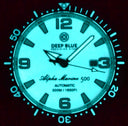 Alpha Marine Automatic Blue White Ceramic Luminous Bezel Full Lume White Dial