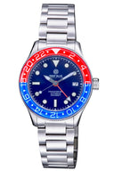 Aqua Diver GMT 40mm Automatic Red/Blue Bezel Blue Dial Bracelet