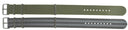Ballistic Nylon 22mm Nuto Strap PVD Black Hardware