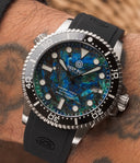 Brand New Diver 1000 II 40mm Automatic Diver Black Ceramic Bezel – Labradorite Phoenix Stone Dial Dial Bracelet