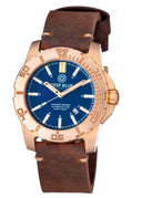 Bronze Cusn6 Daynight Tritium T-100 Automatic Diver Blue