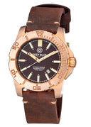 Bronze Cusn6 Daynight Tritium T-100 Automatic Diver Brown