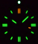 Daynight 41 Tritdiver T-100 Tritium Tubes Automatic Blue / Red Bezel- Blue Dial