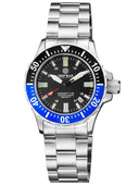 Daynight 41 Tritdiver T-100 Tritium Tubes Automatic Black/blue Bezel- Black Dial