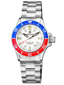 Daynight 41 Tritdiver T-100 Tritium Tubes Automatic Blue / Red Bezel - White Dial