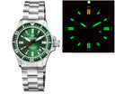 Daynight 41 Tritdiver T-100 Tritium Tubes Automatic Green Bezel- Green Dial