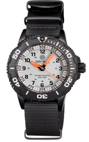 DayNight 43 Solar — Black/White White Orange Blue Strap