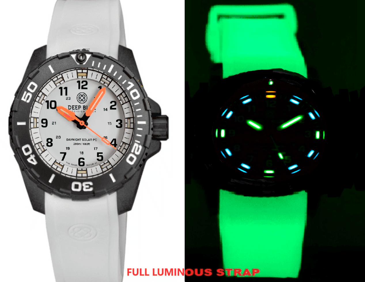 Custom Fit Luminous Strap With PVD Buckle