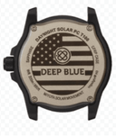 DayNight 43 Solar — Black/White White Flag Orange Strap