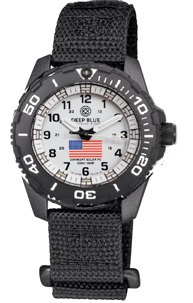 Nylon 2 Piece Vlcro Wrap Strap All Black W/Deep Blue Logo