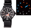 DayNight 43 Solar — Black/White Black White Flag Strap