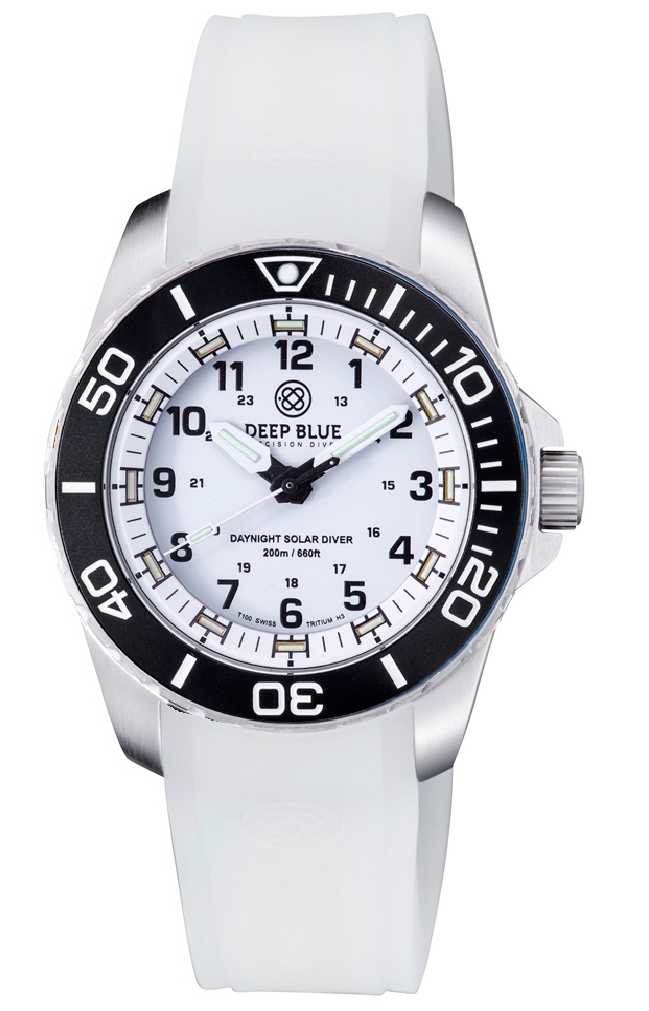Deep Blue Custom Fit Full Lume Silicon Strap DB Logo