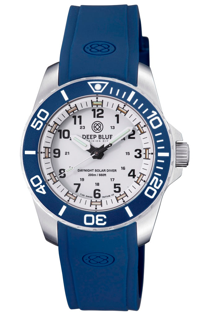 Deep Blue Custom Fit Dark Blue Silicon Strap DB Logo