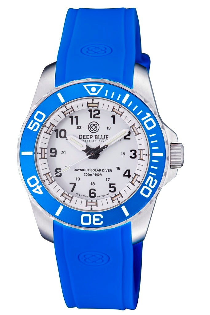 Deep Blue Custom Fit Light Blue Silicon Strap DB Logo