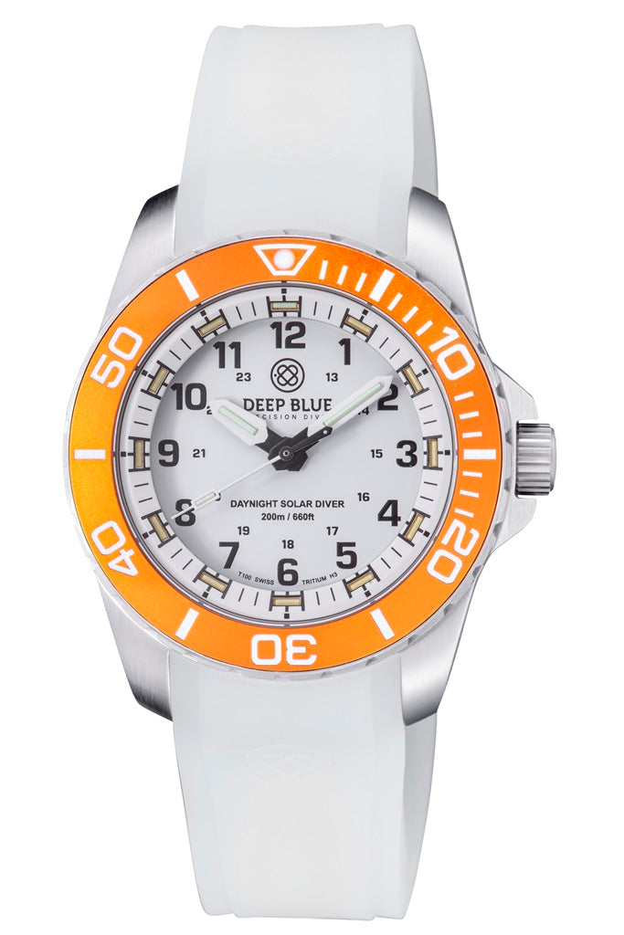 Deep Blue Custom Fit Full Lume Silicon Strap DB Logo
