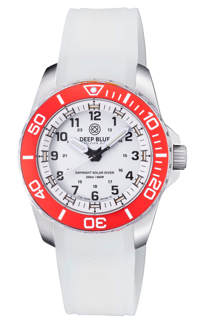 Deep Blue Custom Fit Full Lume Silicon Strap DB Logo