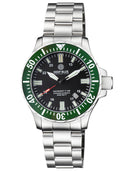 Daynight 45 Tritdiver T-100 Tritium Tubes Automatic Green Bezel- Black Dial