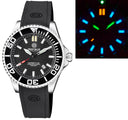 Daynight Commander T-100 Automatic Black Bezel - Black Dial Strap