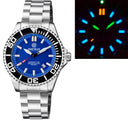 Daynight Commander T-100 Automatic Black Bezel - Blue Dial Bracelet