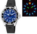 Daynight Commander T-100 Automatic Black Bezel - Blue Dial Strap