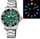 Daynight Commander T-100 Automatic Black Bezel - Green Dial Bracelet