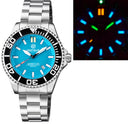 Daynight Commander T-100 Automatic Black Bezel - Ice Blue Dial Bracelet
