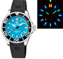 Daynight Commander T-100 Automatic Black Bezel - Ice Blue Dial Strap