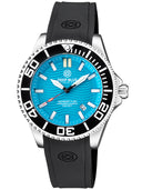 Daynight Commander T-100 Automatic Black Bezel - Ice Blue Dial Strap