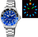 Daynight Commander T-100 Automatic Black/blue Bezel - Blue Dial Bracelet