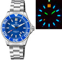 Daynight Commander T-100 Automatic Blue Bezel - Blue Dial Bracelet