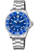 Daynight Commander T-100 Automatic Blue Bezel - Blue Dial Bracelet